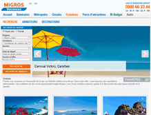 Tablet Screenshot of croisieres.vacances-migros.ch